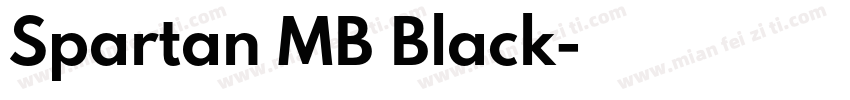 Spartan MB Black字体转换